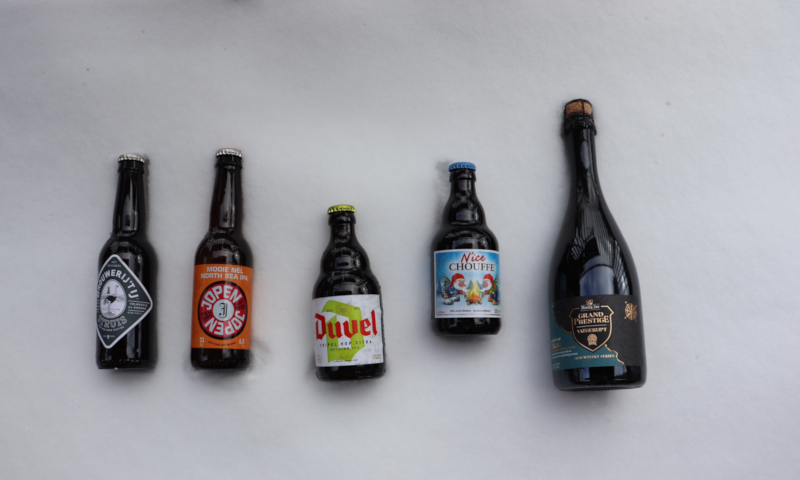 Wanneer bevriest bier? Vijf bieren in de sneeuw